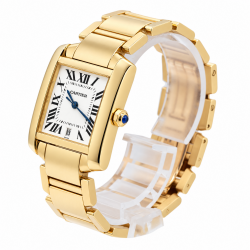 Cartier Tank Française Large W50001R2 18K Yellow Gold Watch